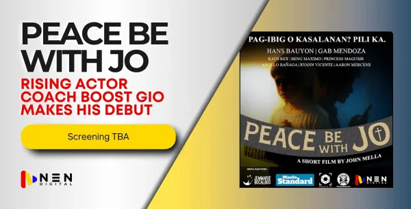 Rising Actor Coach Boost Gio Makes His Debut in Peace Be With Jo